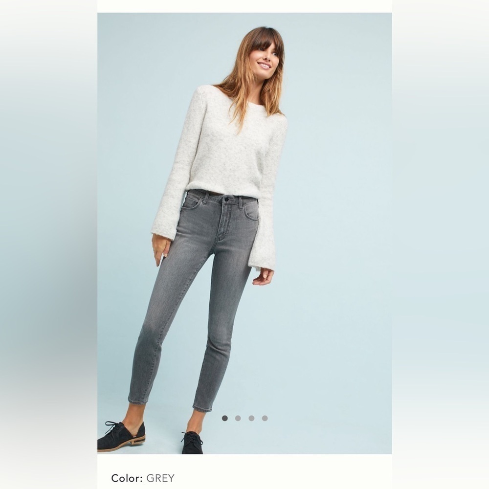 32 Anthropologie pilcro ultra high rise skinny jeans gray denim